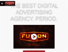 Tablet Screenshot of fusion360agency.com